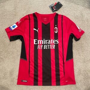 PUMA Zlatan Ibrahimovic AC Milan Home Jersey 21/22 men size L NWT